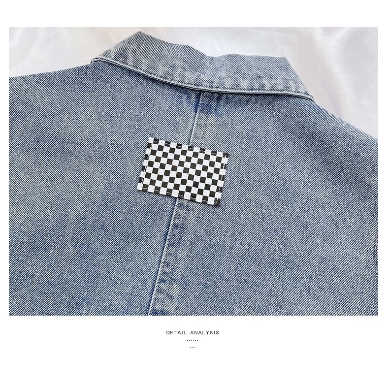 Áo Khoác Denim Không Tay 22 Quân Cờ Phong Cách Nhật Bản Mới Cho Bé Trai Bé Gái