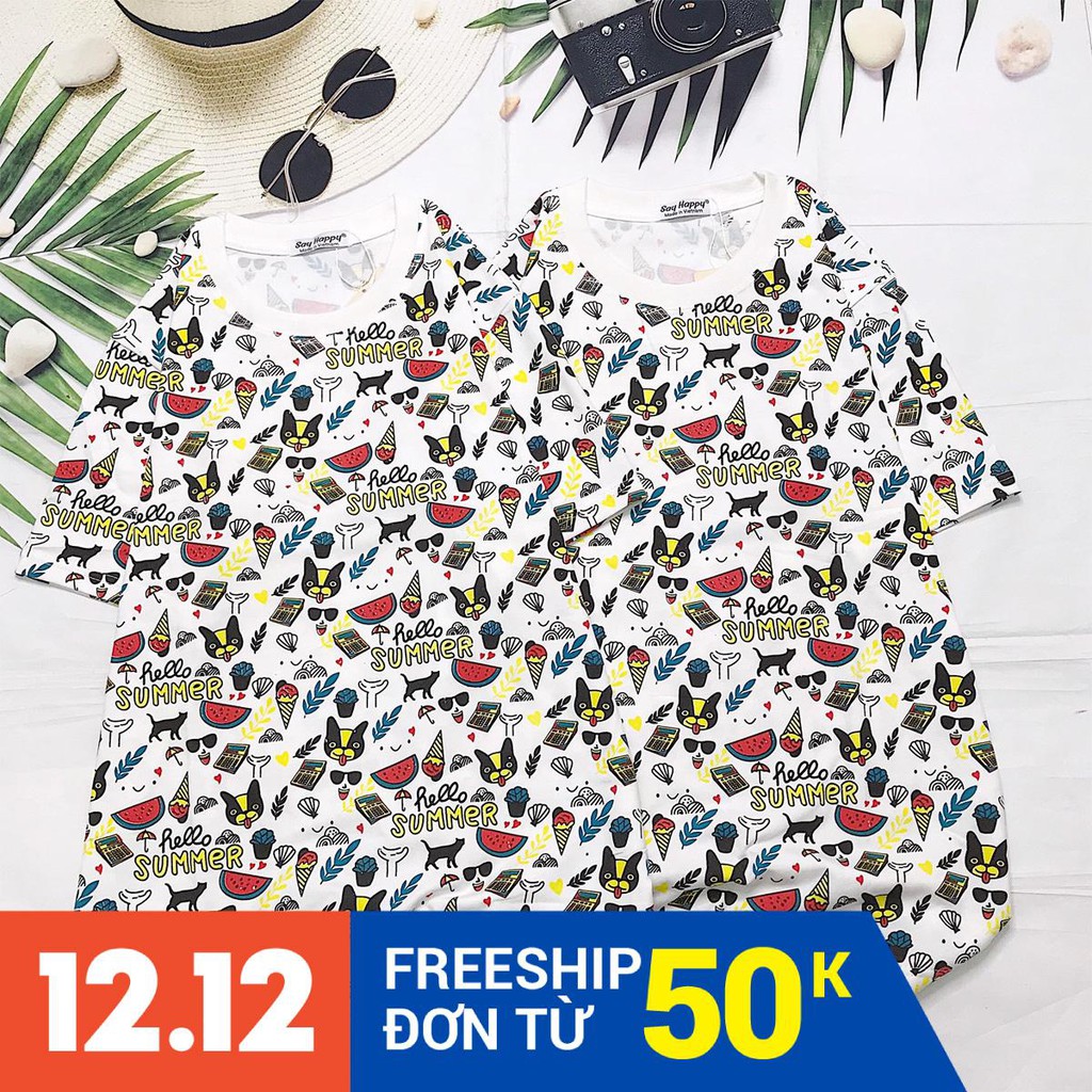 [QUÀ TẶNG HẤP DẪN TRỊ GIÁ 39K] -  MUA ÁO THUN SAYHAPPY TẶNG BÚT BTS