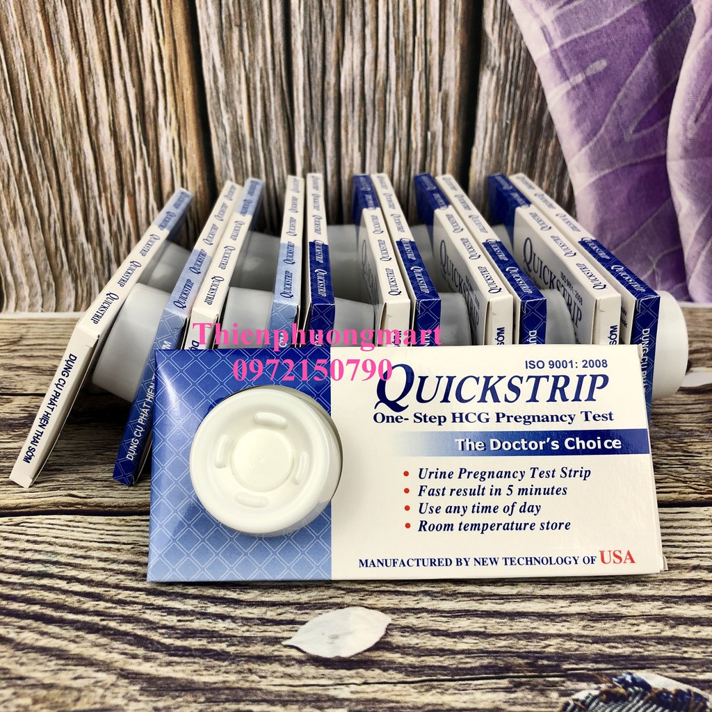 12 Que Thử Thai Quickstrip Phát Hiện Thai Sớm - &quot; NHANH CHÓNG - ĐƠN GIẢN - CHÍNH XÁC - GIÁ RẺ &quot;