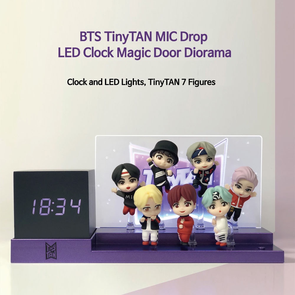 TinyTAN Mic Drop LED Đồng hồ ánh sáng tâm trạng