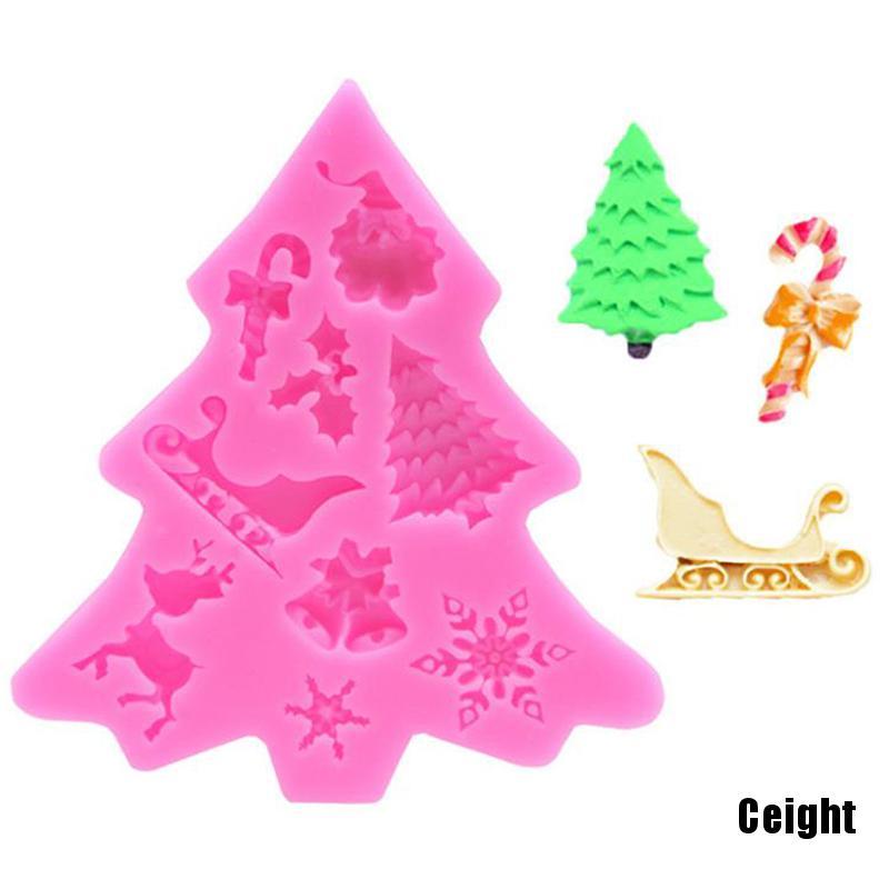 Khuôn Làm Bánh Chất Liệu Silicone Hình Cây Thông Giáng Sinh