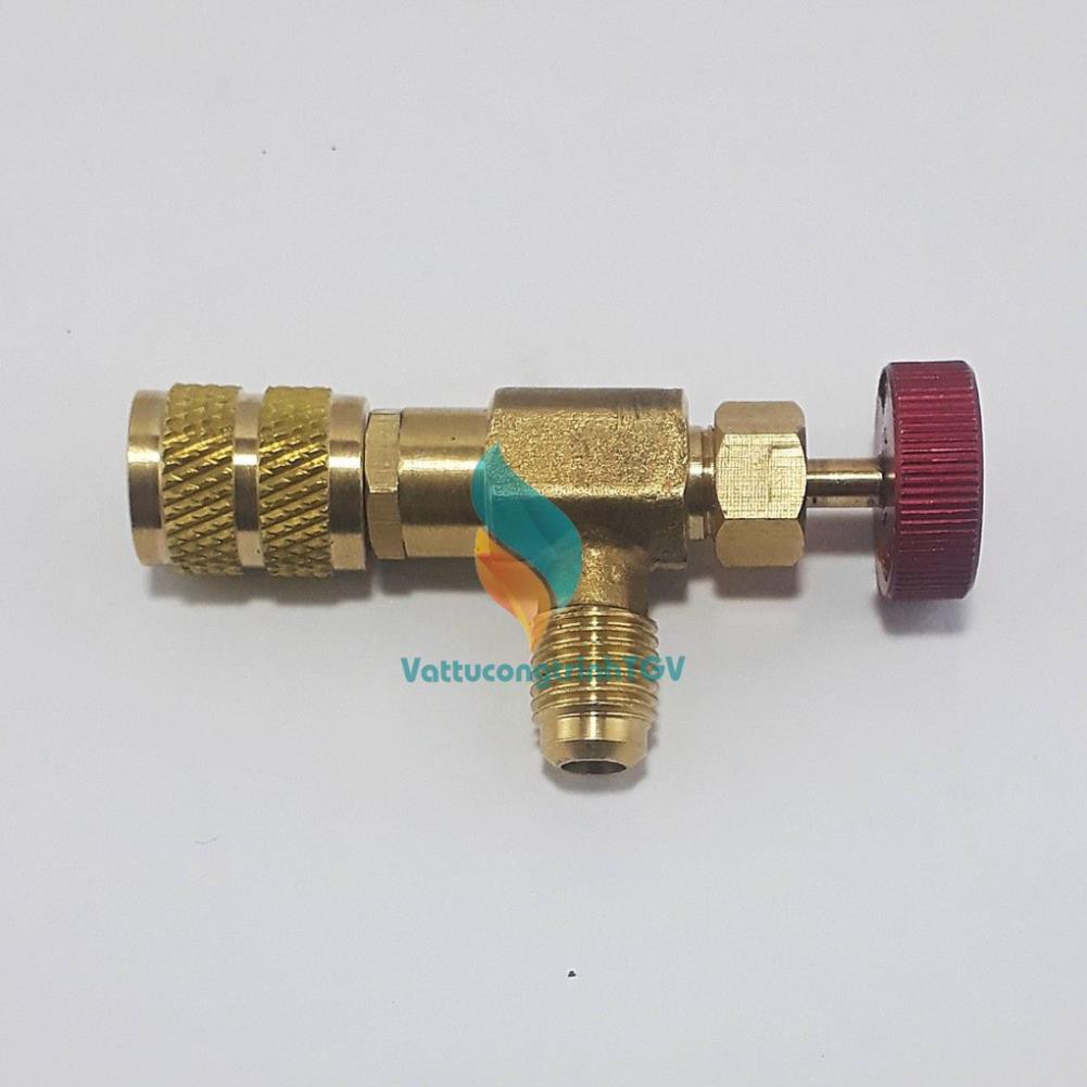 Van khóa chống bỏng Gas R410 đầu đỏ Hongsen HS-1221
