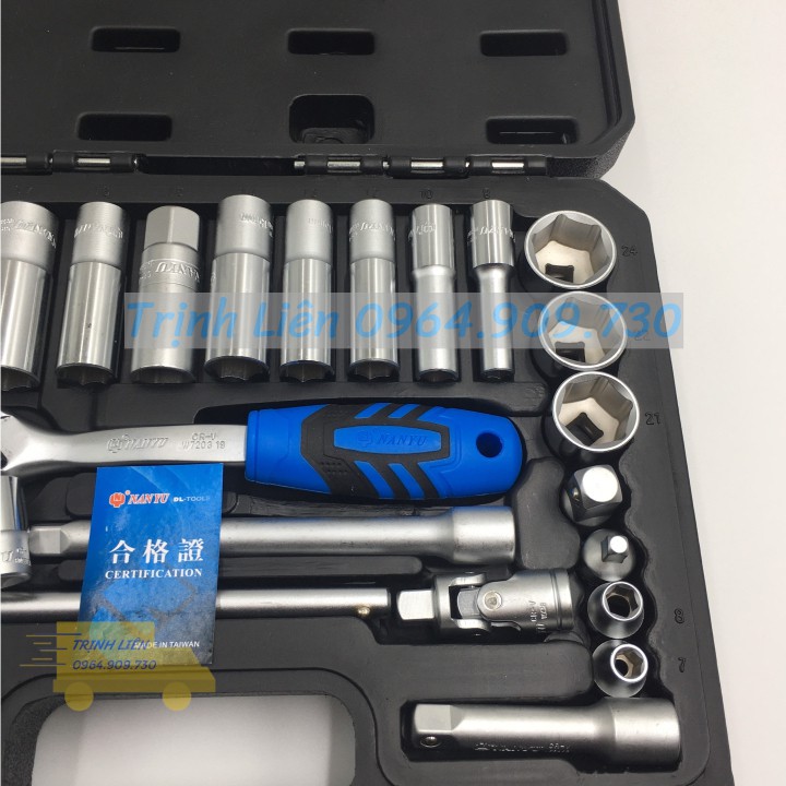 Bộ dụng cụ đồ nghề sửa chữa khẩu tuýp đài loan taiwan 33 chi tiết OTOX