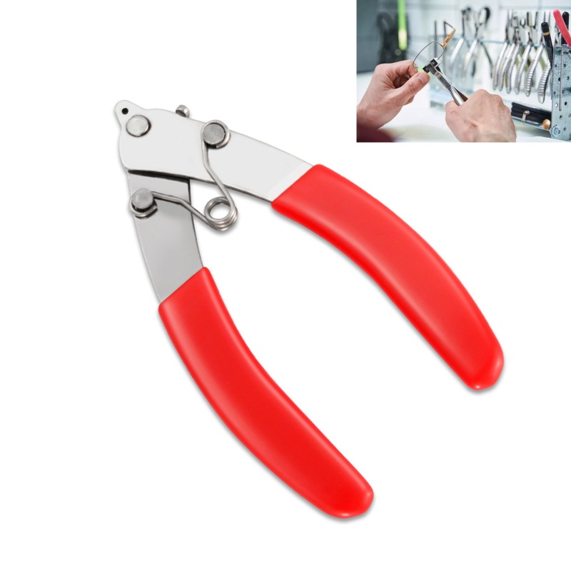 Shas Dụng Cụ Cắt Mắt Kính Cầm Tay Với Tay Cầm Màu Đỏ Dễ Sử Dụng