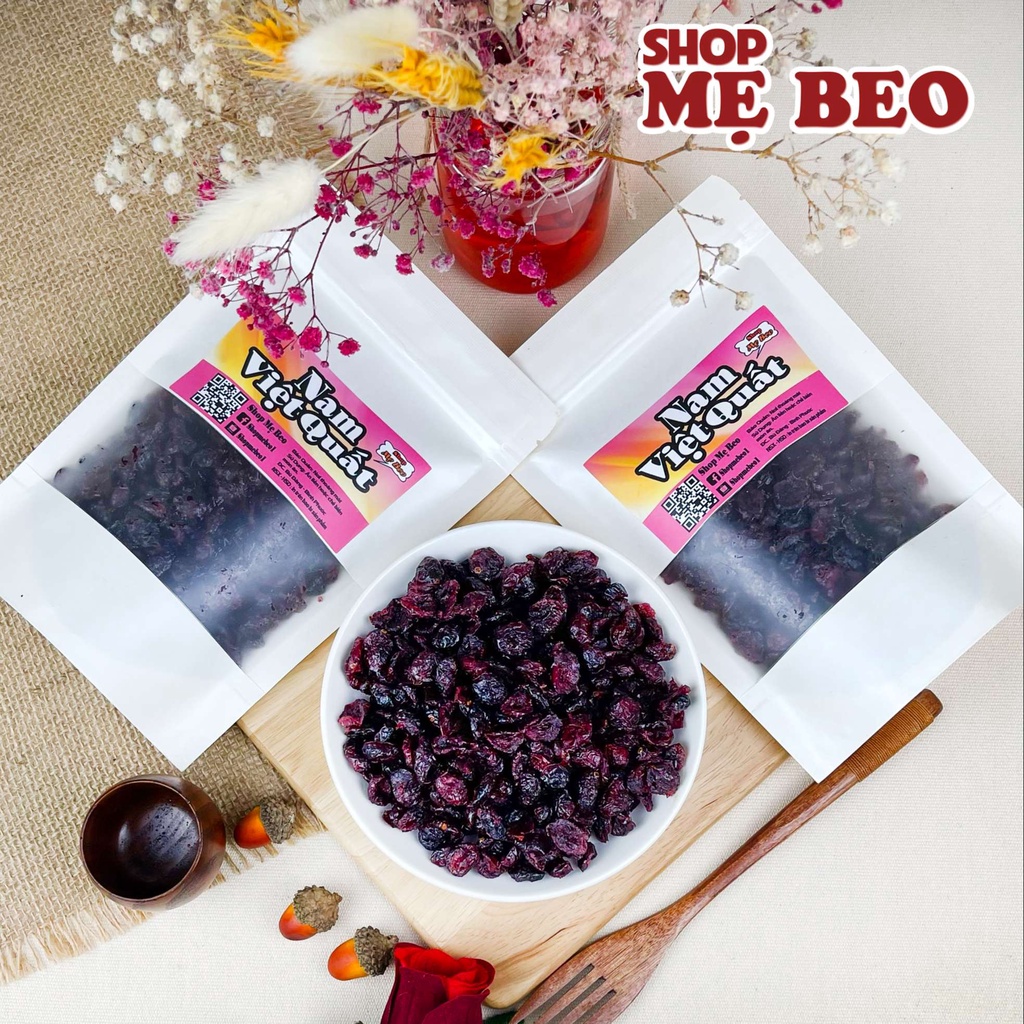 300Gr Nam Việt Quất Sấy Khô Không Đường Nguyên Vị