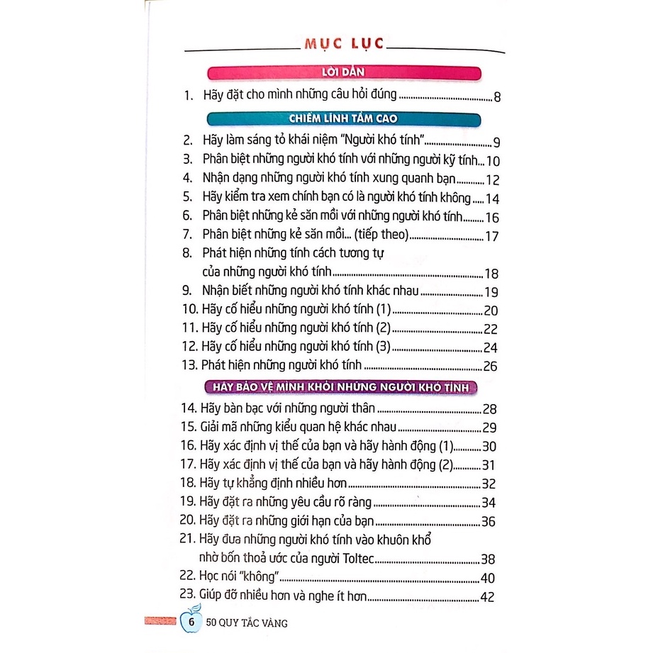 Sách - 50 quy tắc vàng ứng xử với người khó tính