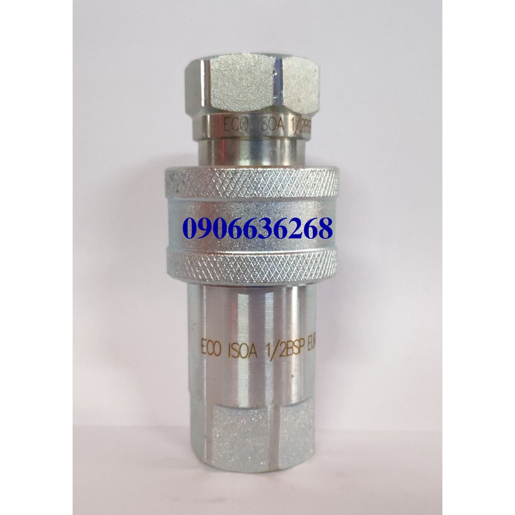 KHỚP NỐI NHANH THUỶ LỰC SẮT XI TRẮNG REN 13
