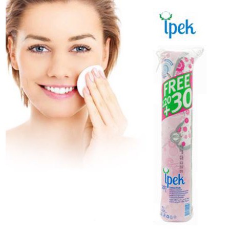 Bông Tẩy Trang Ipek Thổ Nhỹ Kì 150 Miếng Cotton Pad Chính Hãng