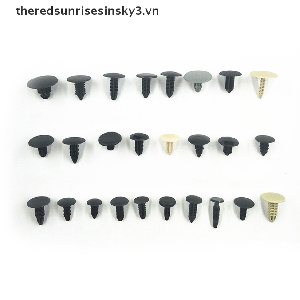 Set 100 Đinh Tán Nhựa Nhiều Loại Chuyên Dụng Cho Cửa Xe Hơi