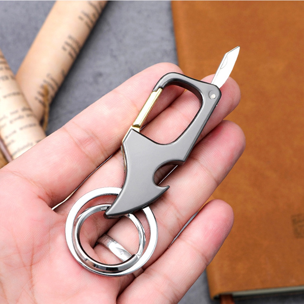 Móc Khóa Kiêm Dụng Cụ Mở Nắp Chai Đa Năng