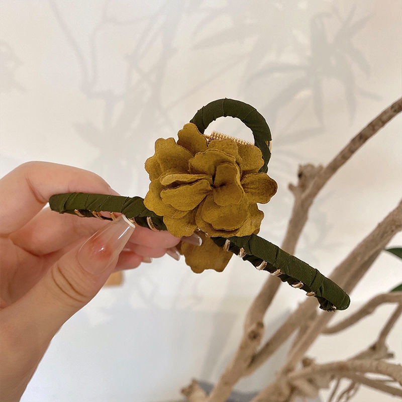 Kẹp Tóc Một Bên Cỡ Lớn Phong Cách Mori Retro Mùa Hè Mới Cho Nữ