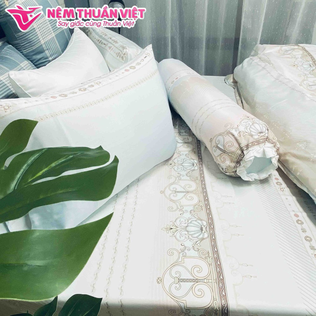 [Hàng Tặng Không Bán] Bộ Drap 4 Món Cotton Tencel Thuần Việt Cao Cấp - Mẫu Ngẫu Nhiên