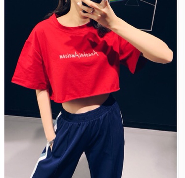 [Mã WASTUP giảm 10% tối đa 30K đơn 99K] Áo thun croptop form rộng