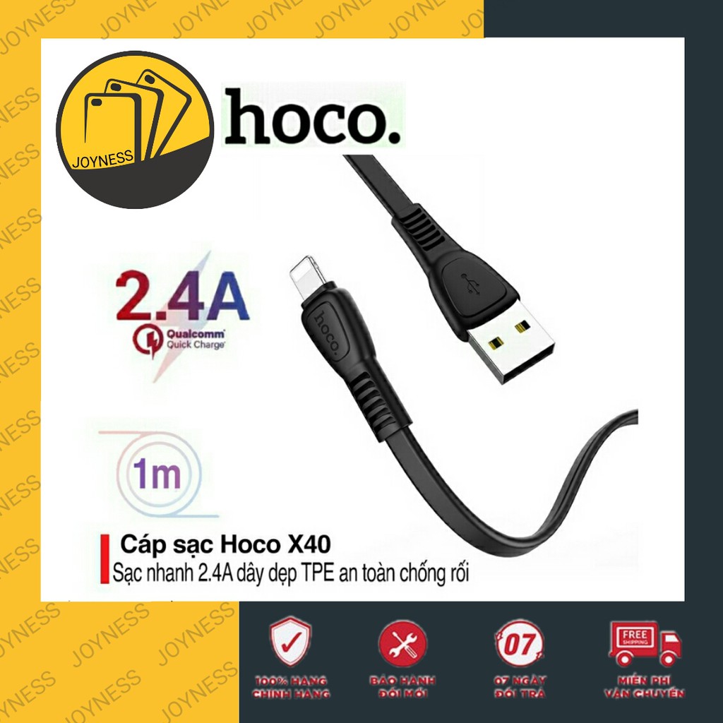 ✔CHÍNH HÃNG✔ Cáp Sạc Nhanh Hoco X1 2.4A Cho Iphone/Android [CHÍNH HÃNG]