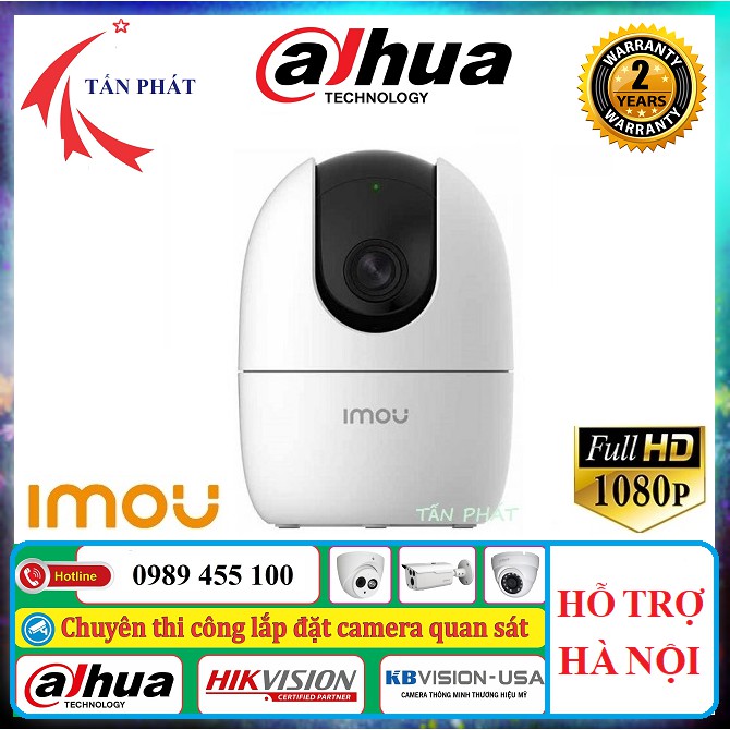 Camera Wifi Xoay 360 IMOU Trong Nhà A22 A52P A32 2M 1080P, A42P 4M 2K, A32EP, Ranger 2 Chính Hãng