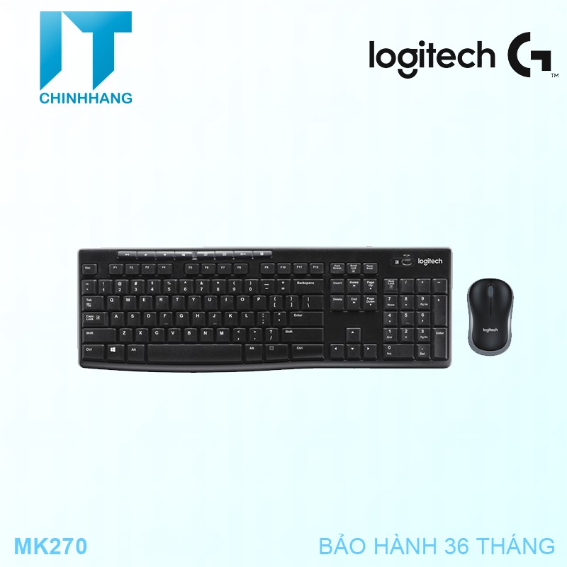 Combo Bàn Phím & Chuột Không Dây Logitech MK270