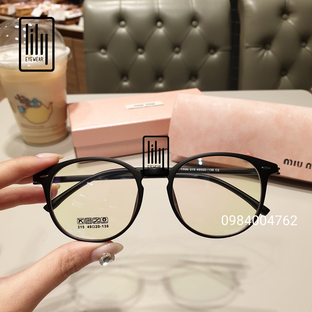 Gọng Kính Cận Nhựa Dẻo Dáng Tròn 215 - Gọng Kính Mắt Lily | BigBuy360 - bigbuy360.vn