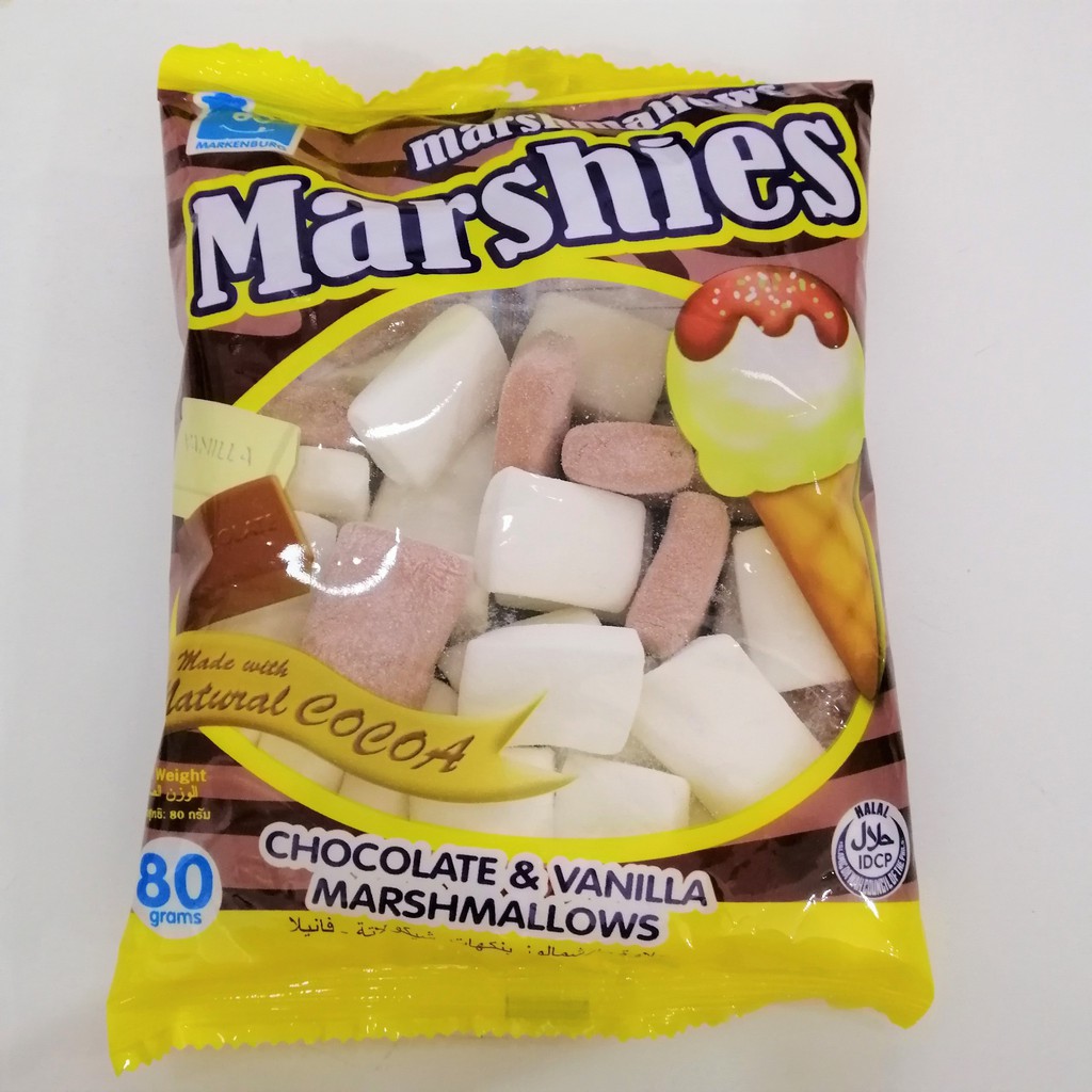Kẹo Bông Gòn Marshies Hương Chocolate Và Vani