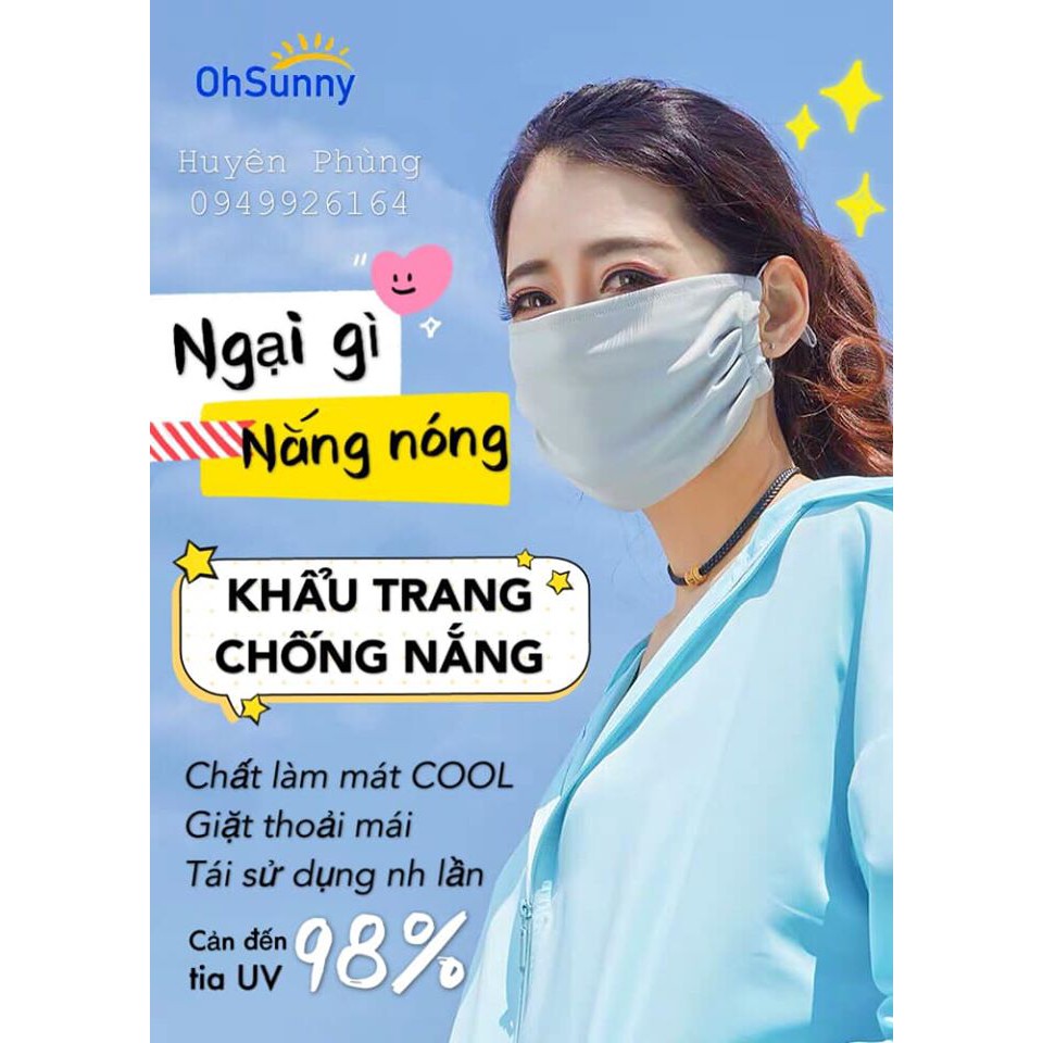 Khẩu trang chống nắng.