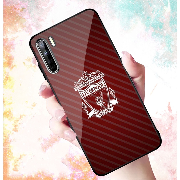 Ốp Lưng OPPO A91, Reno 3 mặt kính cường lực cao cấp In hình Câu Lạc Bộ Bóng Đá