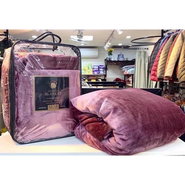Chăn Lông Tuyết Blanket HIN BEDDING Siêu Mềm Mịn Kích Thước 2mx2m2 Nặng 2,2kg Siêu Ấm Cho Mùa Đông