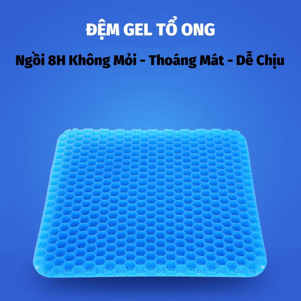 Đệm Ngồi 3D Thoáng Khí – Đệm Lót Ghế Silicon Cao Cấp