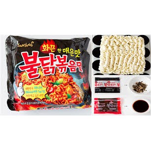 Mì cay Samyang Hàn Quốc túi 140gr nhập khẩu siêu cay cấp độ 3 ăn vặt Hàn Quốc thơm ngon, bổ dưỡng