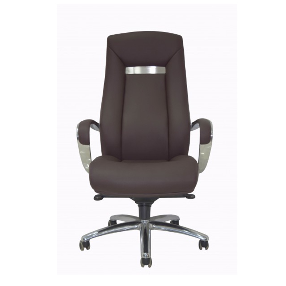 Ghế Quản lý mâm 2 cần IBIE ID804 tay ốp, chân nhôm, lưng nệm bọc da PU ngoại nhập