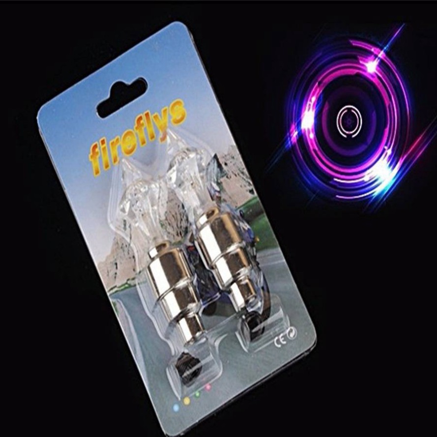 Đèn Van xe nháy 7 màu ,phát sáng khi chạy lắp được mọi loại xe-Nắp van lốp xe có đèn LED phát sáng cho xe đạp/ xe máy