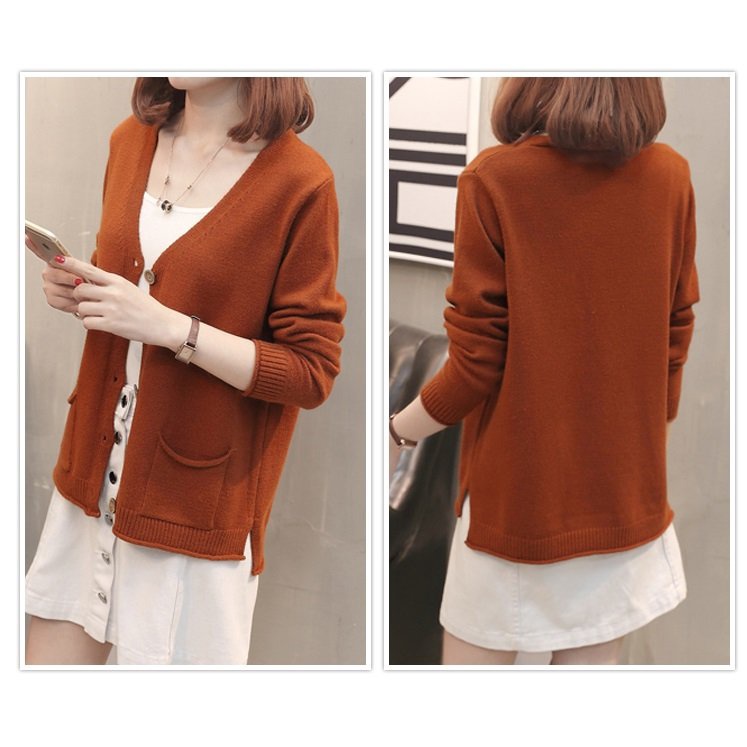 Áo khoác len, áo cardigan len nữ mẫu mới thu đông AK15