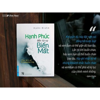 Sách Hạnh Phúc Đến Từ Sự Biến Mất (Ajahn Brahm)