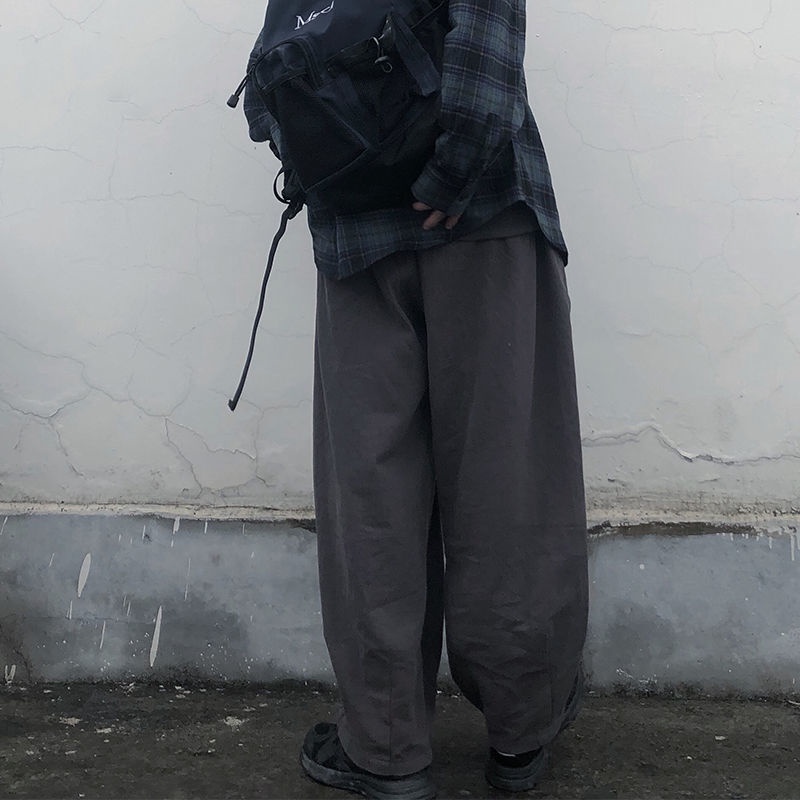 Quần Dài Lưng Cao Ống Rộng Thời Trang Mùa Đông Nhật Hàn Dành Cho Nữ