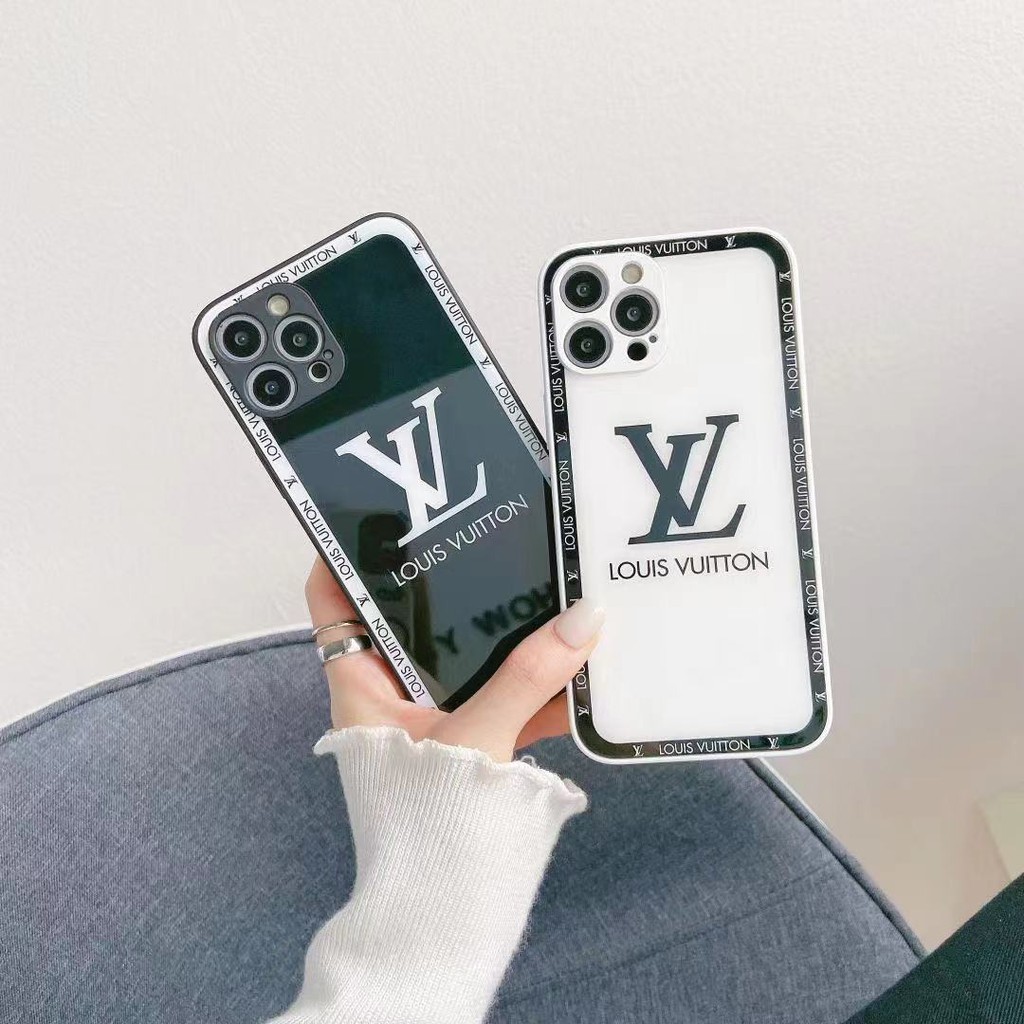 Ốp điện thoại in logo LV cho iPhone 13ProMax 13 13pro 11ProMax 11 7 8 SE 7plus 8plus X XS XR XSMAX 12 12Pro 12ProMax
