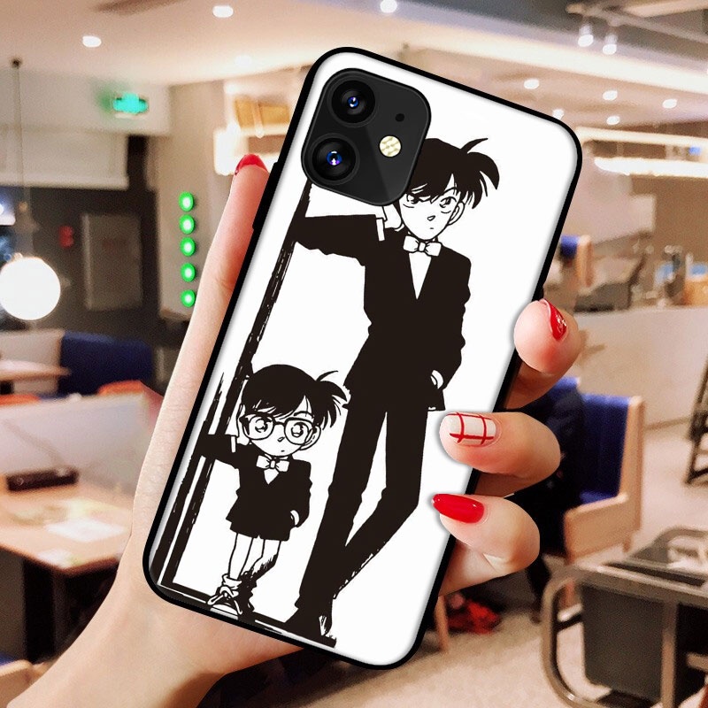 Ốp điện thoại silicon tpu mềm in hình thám tử conan thích hợp cho iphone 5 5s 6 6s 7 8 plus x xs xr xs max 11