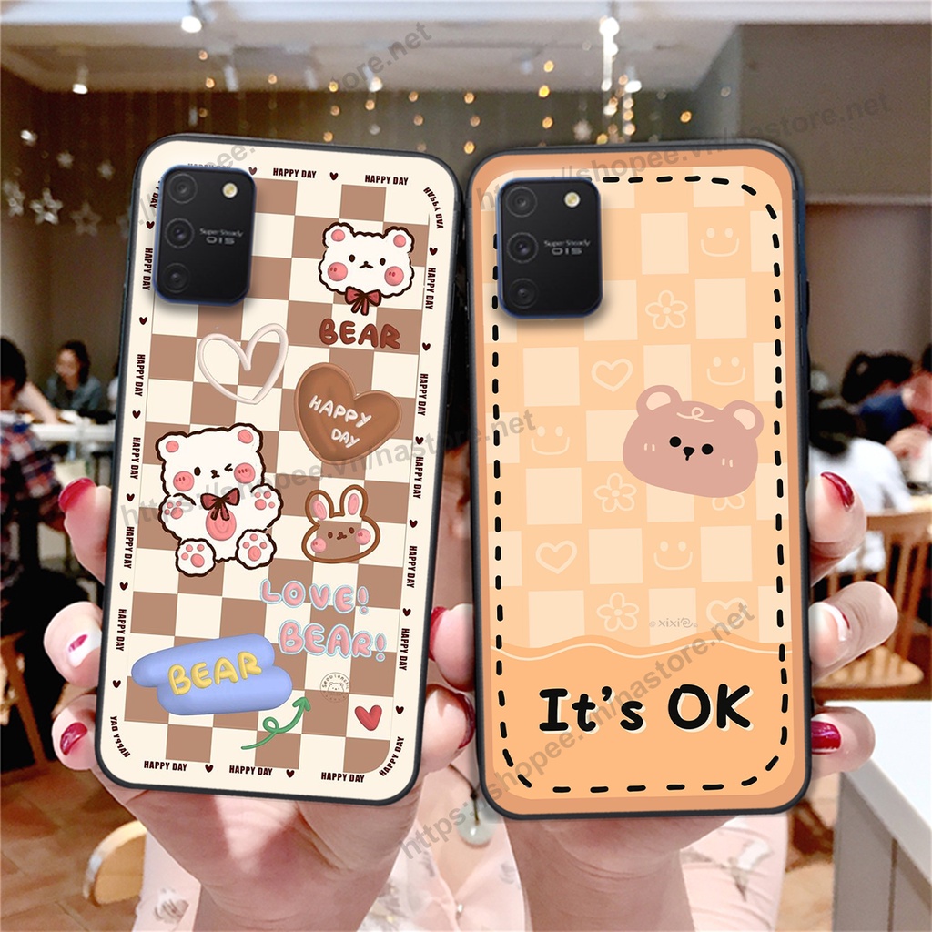 Ốp lưng Samsung S10 Lite / NOTE 10 LITE trái tim mặt cười, gấu cute thể thao cá tính