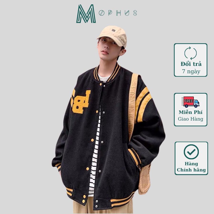 Áo bomber nam dạ ép 2 lớp LB 93 áo khoác bomber nam nữ chất dạ ép Mophus MB011