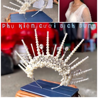 👰👰 Mẫu concept " Vương miện nữ thần " dành cho nàng dâu cá tính
