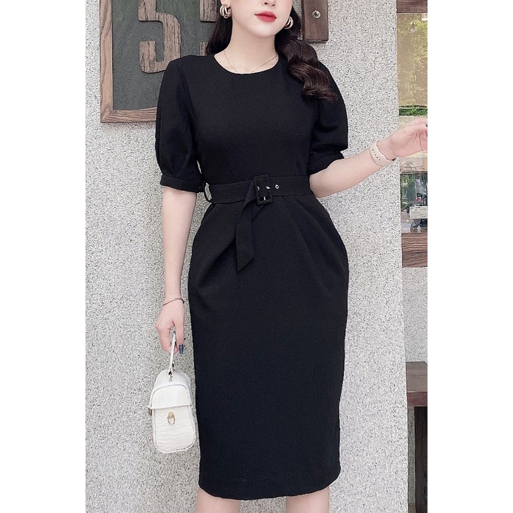 Đầm ôm tay lửng xếp eo - 20Again DOA0728 | BigBuy360 - bigbuy360.vn