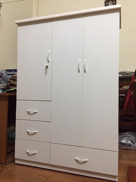 Tủ nhựa 3 buồng 4 ngăn kéo loại cao cho bé yêu