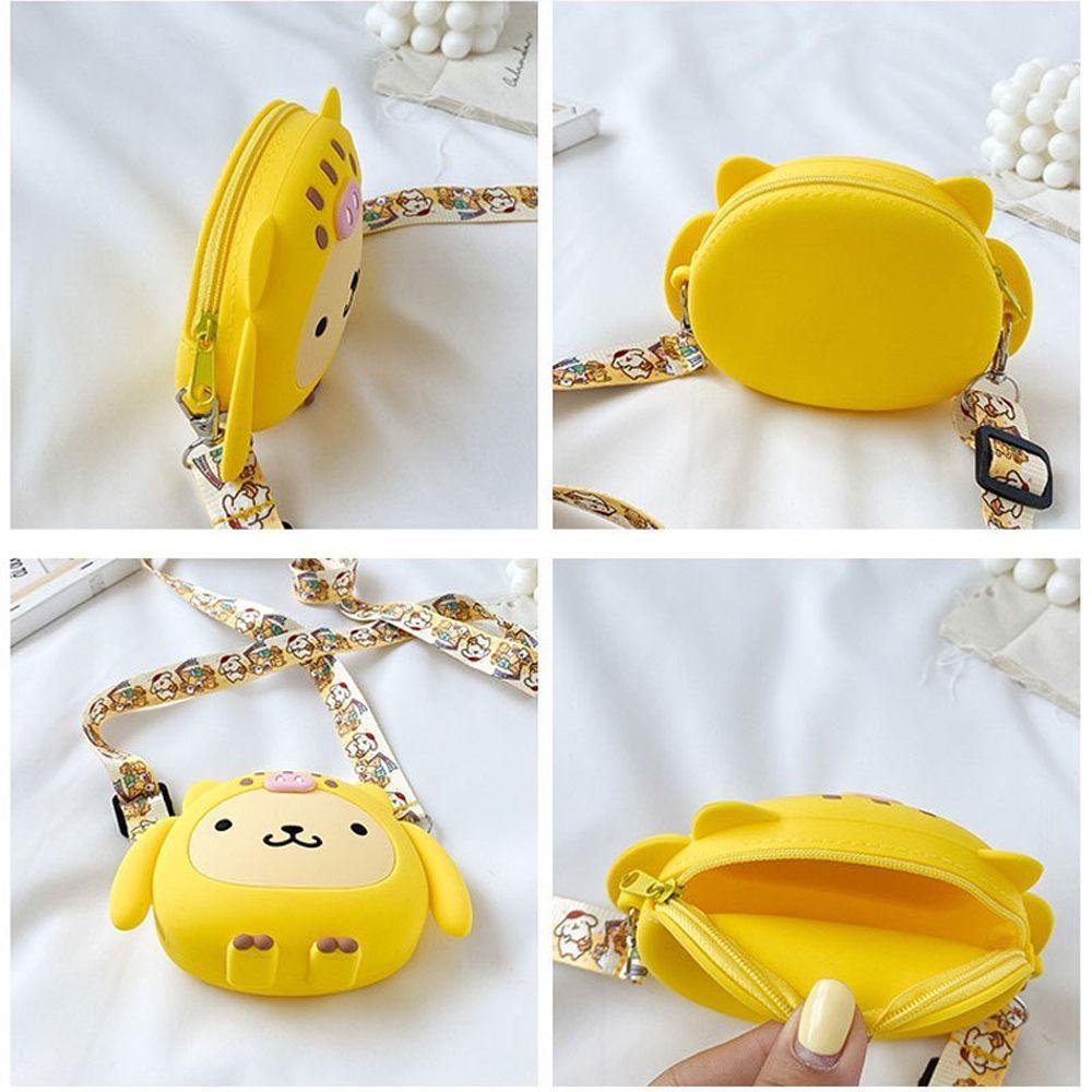 Túi Tote Đeo Vai Mini Đựng Tiền Xu In Hoạt Hình Kitty Có Dây Điều Chỉnh Được Cho Bé Gái