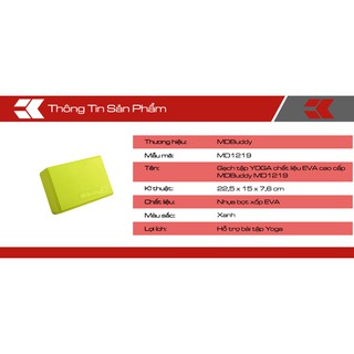 GẠCH TẬP YOGA MDBUDDY MD1219