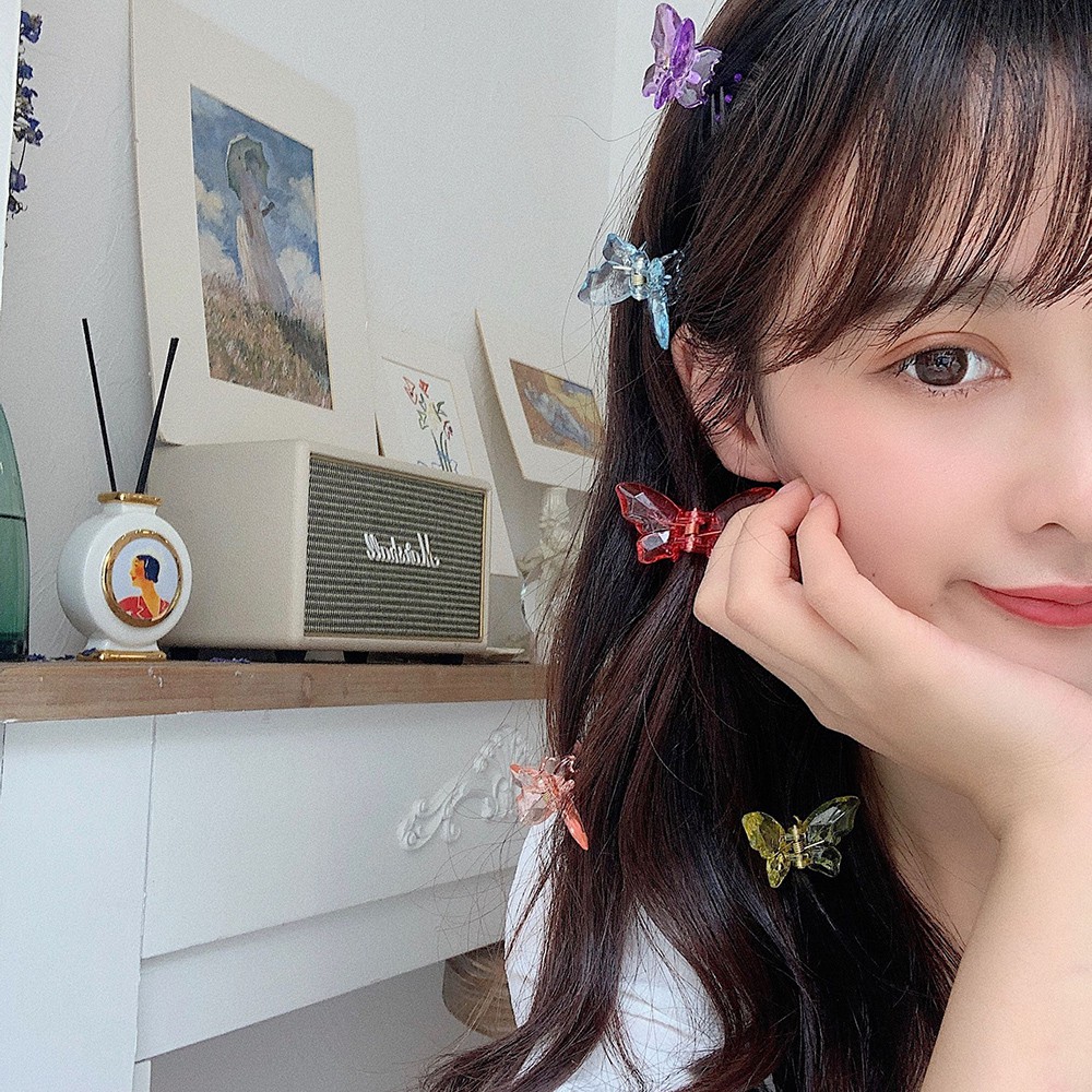 Kẹp Tóc Càng Cua Bằng Acrylic Trong Suốt