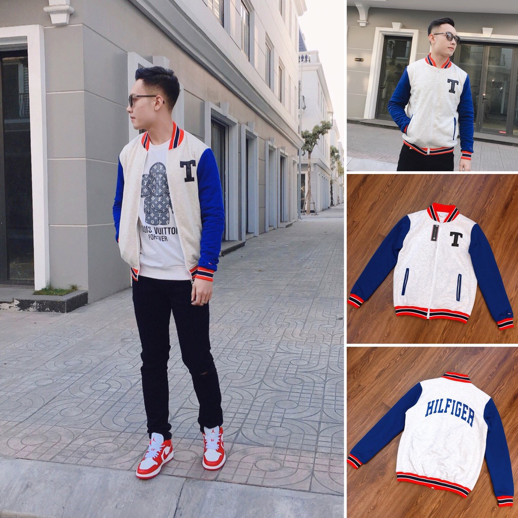 <Chính Hãng><Cao cấp><Freeship> Áo Bomber T0MMY Varsity 2021 (Nam/Nữ)