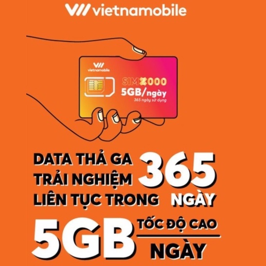 Sim data 4g vietnamobile sim genz 1 năm miễn phí 12 tháng không cần nạp tiền 5GB Ngày 150 GB tháng g thumbnail