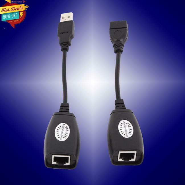 Cáp Nối Dài 50m Usb 2.0 Sang Cat5 / Rj45 / Cat6