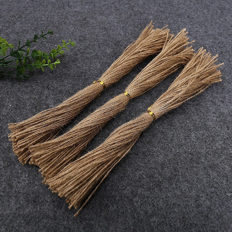 Set 100 cuộn dây gai dầu 25cm dùng để làm đồ thủ công