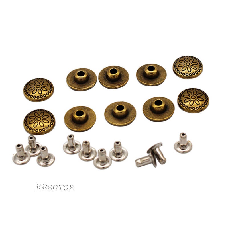 Set 2 Đinh Tán Vòm 11mm Chuyên Dụng Cho Giày Da / Giày Cao Gót