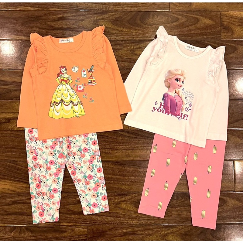 Bộ cotton dài tay cho bé gái