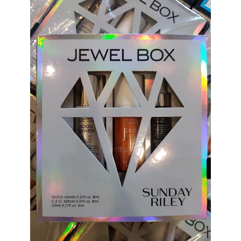 Set dưỡng da Jewel Box Luxury Travel Kit Sunday Riley (Bill Mỹ)
