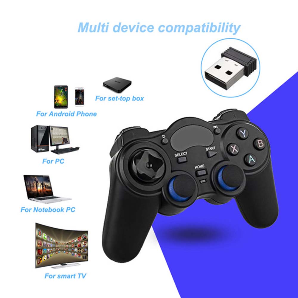 Tay Cầm Chơi Game Không Dây 2.4g Wifi Nhiều Màu Sắc Cho Pc / Laptop